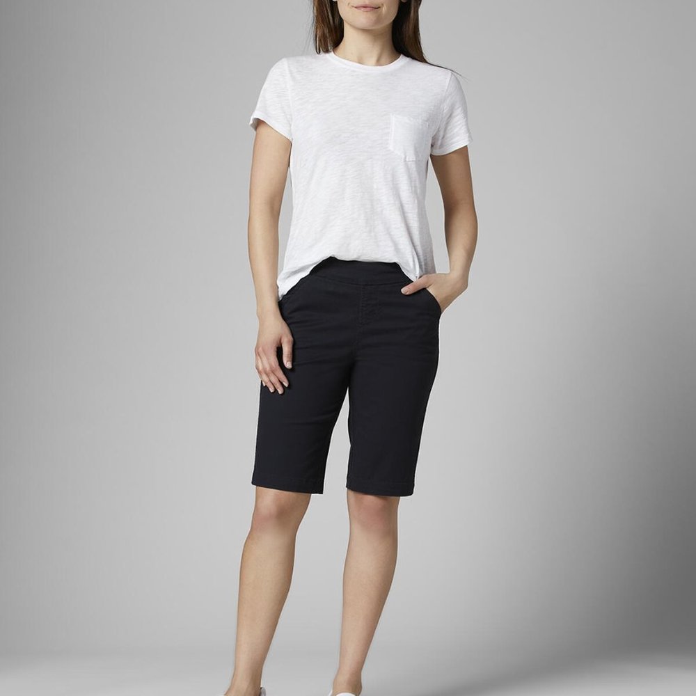 Jag Jeans Women's Black Classic Fit Gracie Pull on Bermuda Shorts 0/25 XS